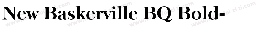 New Baskerville BQ Bold字体转换